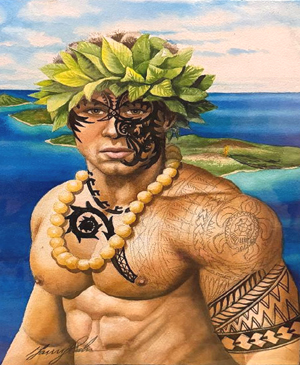 ラリー・ドットソン　ハワイアン・アートプリント(マウイ島)？ mauismall.webp